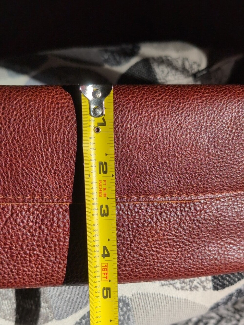 Portland Leather Nutmeg Triangle Shoulder Bag Classic Size EUC - Picture 12 of 16